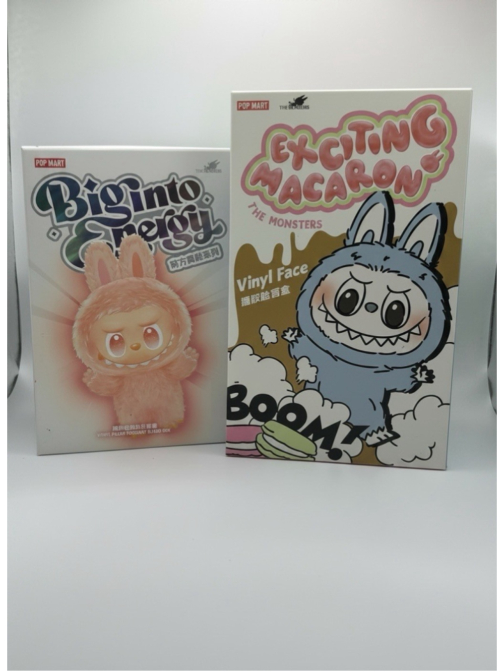 POP MART The Monsters Exciting Macaron Vinyl Face Big Into Energy Bundle